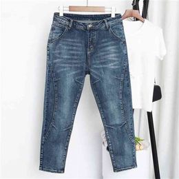 Spring Autumn High Waist Boyfriend Jeans For Women Trousers Denim Harem Pants Woman Plus Size Pantalones Mujer Vaqueros 210708