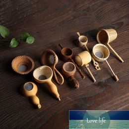 Japan Teaism Decorative Tea Strainers Bamboo Rattan Gourd Shaped Tea Leaves Funnel for Table Decor Ceremony Accessories Factory price expert design Quality