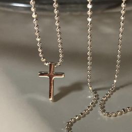 Pendant Necklaces Fashion Trendy Female Cross Moon Necklace Women Choker Clavicle Chain Dainty Wedding Jewellery Statement Girlfriend Gifts