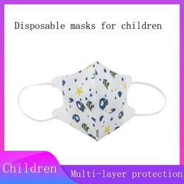 New Designer Face Mask Children masks dustproof 3-layer protection cartoon printing