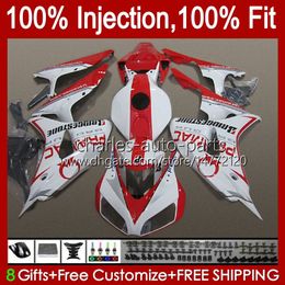 Injection Mould Bodywork For HONDA CBR 1000RR 1000 RR CC 2006 2007 Body 59No.96 CBR1000 RR CBR1000-RR 06-07 1000CC CBR1000RR 06 07 OEM Motorcycle Fairing PRAMAC red