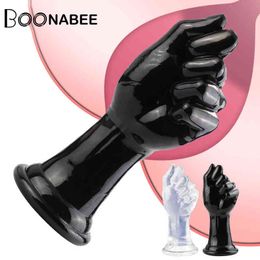 NXY Dildos Sex Products Fist Dildo Anal Plug Suction Cup Big Hand Stuffed Butt Large Penis Masturbate Toys Women 0105