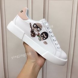 2022 Ltaly classic fashion casual shoes patchwork trendy sneakers ladies punk rivet low-top men leather skateboard women warm sports shoe boots 34-45