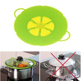 Silicone Lid Spill Stopper Cover For Pan Cooking Tools Flower Cookware Parts
