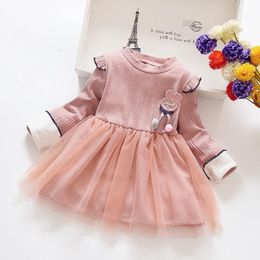 Girl's Dresses Girls Princess Dress Spring Autumn Cute Lace Tutu For Kids Fashion Children Ball Gown