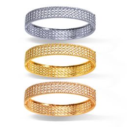 Bangle Bracelets On Hand Natural Stones Luxury Fashion Hollow Out Couple Female Ladies Accessories For African Jewelry Dubai Wide