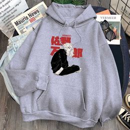 Manjiro Sano Tokyo Revengers Cartoon Hoodies Man Sweatshirts Winter Autumn New Fashion Clothes Casual Loose Harajuku Streetwear H0909