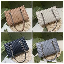 Top Quality Bags Handbag Shoulder Purses Wallets Women Tote Crossbody Lady Bag Stripes Plaid Letters chain Handbags Casual Totes black grey pink 26.5CM