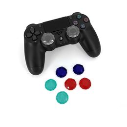 Gamepad Clear 3D Diamond Cutting Analogue Joystick Caps Thumb Stick Cover for PS4 Wireless Controller Acrylic Crystal Thumb Grip Fedex DHL EMS FREE SHIPPING