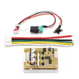 Integrated Circuits 350W 5v-36V DC Brushless motor Controller BLDC Three-phase Driver board 12V 24V with heat sink