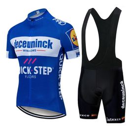 Racing Sets TEAM DECEUNINCK PRO Cycling Jersey 20D Gel Bike Shorts Suit MTB Ropa Ciclismo Mens Summer Bicycling Maillot Culotte Clothing1