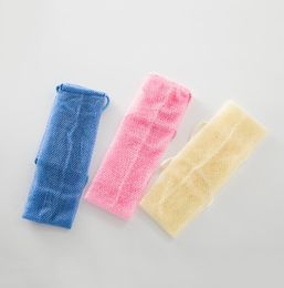 Double-handle pull back strip sponges Korean-style scrubbing towel strong ash-removing towels plastic daily necessities bathroom wholesale 50pcs