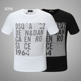 Dsq Pattern T-shirt D2 Phantom Turtle 2022ss New Mens Designer t Shirt Paris Fashion Tshirts Summer Male Top Quality 100% Cotton TO8989