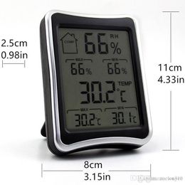 Digital LCD Environment Thermometer Hygrometer Humidity Temperature Metre Big Screen Indoor Household Thermometers And Hygrometer XVT1144