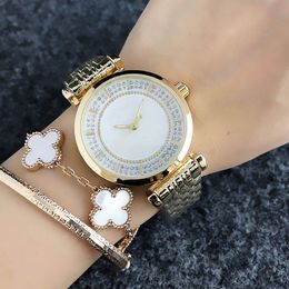 Fashion Popular Casual Top Brand Women Lady Girl watch Steel Metal band Quartz Wrist watches A12