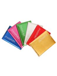 Bright Leather Passport Covers Business Passport Wallet Card Holder