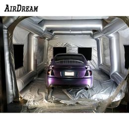 Wholesale High Quality Inflatable Spray Paint Booth PVC Car Tent for Outdoor bus Polishing/Spraying