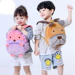 Baby Plush Backpack Animal School Bags Cartoon Cute Plushback Children Bag Kindergarten Schoolbag Kids Backpack 211025