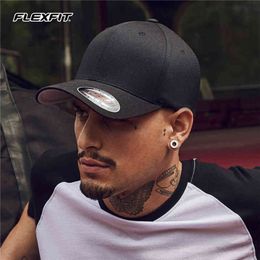 Flexfit Baseball Cap Duck Tongue Curved Edge Hat Men's and Women's Outdoor Sports Casual Wear