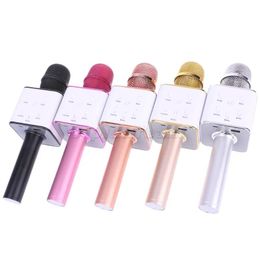 Wireless Karaoke Microphone Bluetooth Speaker Track Surround Sound Voice Q7 Fashion With Retail Box