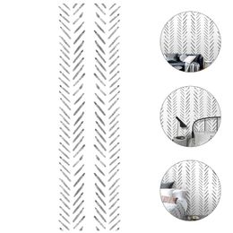 Wallpapers 1 Set Striped Plain Pattern Wall Paper Self Adhesive Sticker DIY Decoration