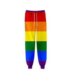 Bandiera Arcobaleno Lgbt Pantaloni della tuta Stampa 3D Pantaloni da jogging Pantaloni Pantaloni Abbigliamento uomo / donna LGBT Arcobaleno Lesbiche Gay Pantaloni della tuta Hip Hop X0723