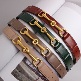 simple Design Plain Real Cow Leather Belt Women Waistband Fashion All Match Jean Pant Dress Belt Genuine Leather 2023