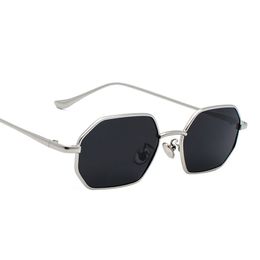 Retro Classic Small polygon sunglass shad for women Men Women Luxury Square Sun Glass Vintage Black Mirror Eyewear UV400