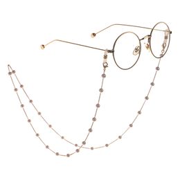 Chic Pearl Glasses Chain Holder For Women Fashion Sunglasses Reading Neck Chain Men Metal Beaded Strap Landyards