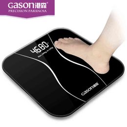 GASON(A2) Bathroom floor scales smart household electronic digital Body bariatric LCD HD display Division value 180kg=400lb H1229