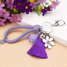 tassel series car key chain female bag pendant key chain female Korean creative metal gift wholesale