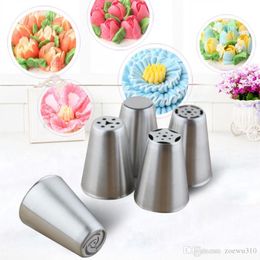12 Styles DIY Cake Decorating Mould Tools Reusable Stainless Steel Pastry Nozzle Tip Food Grade Easy Cleaning Dessert Decorators XDH0496 T03