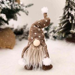 Christmas Gnomes Plush Santa Doll Xmas Gonk Dwarf Elf Decoration Gifts Ornaments Navidad Xmas Tree Hanging Decoration H1112