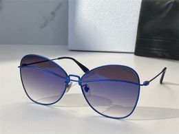 Nice Metal frame women's Sunglasses butterfly 0381 anti ultraviolet full frame glasses Fashion matching sunglass with personality