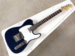 Blue body Electric Guitar with Rosewood fingerboard ,White pickguard ,ASH body ,Chrome Hardware,Provide Customised services