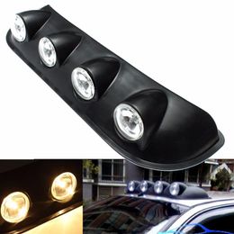 12V 55W Amber Car Roof Marker Top Light Bar Fog Lamp For Pickup 4X4 Off Road SUV Truck VAN Car External Lights