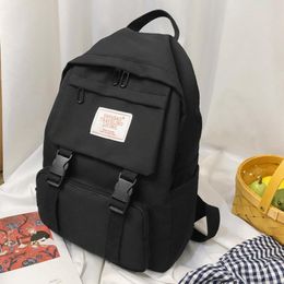 Outdoor Bags Female Buckle School Bag For Teenage Girl 2021 Nylon Travel Backpack Women Mochilas Sac A Dos Ladie Laptop Rucksack Men Pack