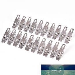 20Pcs x Stainless Steel Clothes Pegs Laundry Metal Clamps Metal Hanging Pins Clips