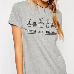 Women's T-Shirt Harajuku Plant Cactus Fleshy Cute Letter Print Female Ulzzang Fashion Summer Loose Casual O-neck Vintage Women Clothing