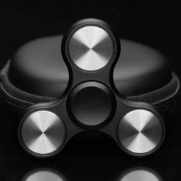 Triangle Finger top Fingers Spinners Focus Decompression Fun Spiral Alloy Fidgets Toy ADHD Anti Anxiety Metal Fingertip Gyro Gifts for Kids and Adults