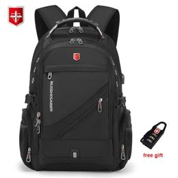 Waterproof 17 Inch Laptop Backpack Men USB Charging Travel Backpack Women Oxford Rucksack Male Vintage School Bag Mochila 210929