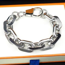 Stainless Steel Link Chain Bangle Bracelets High Polished Miami Cuban Link Bracelet Men Hiphop Accessories With Jewellery Pouches Pochette Bijoux Wholesale