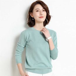 Ladies Knitted Sweater Women Pullovers Knit Jumper Spring Autumn Basic Women Sweaters Pullover Soft Slim Fit Top Knitwear Female 211217