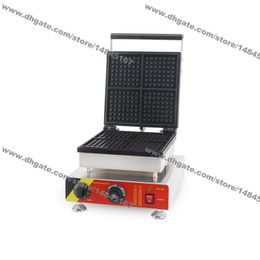 Commercial Use Non-stick 4-slice 110v 220v Electric Square Belgium Waffle Maker Iron Baker Machine