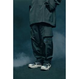 Reindee lusion Cargo pants buckle drawstring waterproof loose techwear ninjawear streetwear darkwear X0723