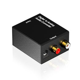 r l audio Desconto Digital para conector conversor de áudio analógico Fibra óptica Toslink sinal coaxial para RCA R / L amplificador adaptador de decodificador xbjk2112