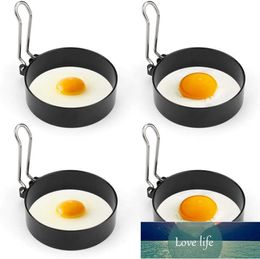 4pcs Non-Stick Egg Rings Stainless Steel Poachette Rings for Fried and Poached Eggs Crumpets Mini Pancakes and Yorkshire
