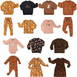 Kids Sweaters CarlijnQ Brand Autumn Winter Boys Girls Car Rabbit Print Sweatshirts Baby Child Outwear Clothes Tops 211029