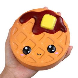 Jumbo Cheese Chocolate Biscuits Cute Squishy Slow Rising Soft Squeeze Fidget Toy Scented Relieve Stress Funny Kid Xmas Gift Y1210