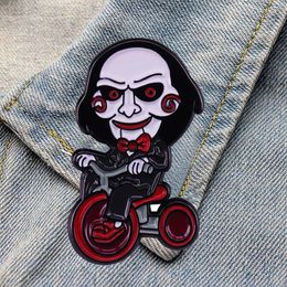 Pins, Brooches DZ1012 90s Horror Collection Movie Enamel Pin Badge Bag Clothes Lapel Women Men Jewelry Gift